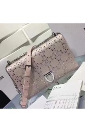 AAA Imitation Dior Diorama Studded Bag Pink Cafskin 311020 VS03444