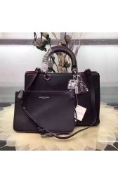 AAA Imitation Dior Diorissimo Bag in Black Smooth Calfskin Leather D0908 VS00949