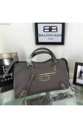 Balenciaga Goatskin Classic Metallic Edge City Bag B30589 Grey VS06138