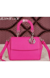 Be Dior Flap Bag Grainy Leather CD0322 Rose VS07786