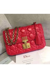 Best Dior Dioraddict Flap Bag In Red Cannage Lambskin D240601 VS08150