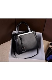 Best Fendi 2Jours Tote Bag Original Leather 8B27250 Black VS01040