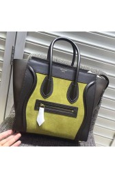 Best Quality Celine Micro Luggage Original Leather Green CL180920 VS04815