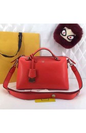 Best Quality Fendi By The Way Small Boston Bag Original Leather Red FD0805 VS03731