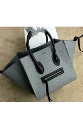 Best Quality Imitation 2015 Celine Luggage Phantom Bag Nubuck Leather 99016 Grey VS06516