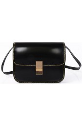 Celine Classic Box Small Flap Bag Iridescent Leather C88007C Black VS08310