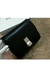 Celine Classic Box Small Flap Bag Smooth Leather C11042 Black VS07077