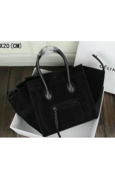 Celine Luggage Phantom Bag Suede Leather Ci3341 Black VS06305