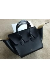 Celine Tie Nano Top Handle Bag Smooth Leather 98313 Black VS09498