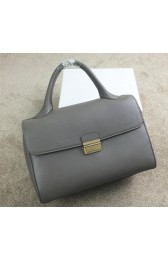 Celine Top Handle Bag Original Leather C20135L Grey VS09152