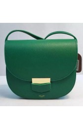 Celine Trotteur Bag Calfskin Leather CTA8002 Green VS07738