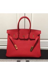 Cheap Hermes Birkin 35 Tote Bag in Red Togo Leather HB1210 VS07376