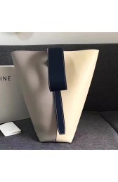 Copy Celine Twisted Cabas Grey and Offwhite Smooth Calfskin 030403 VS09737