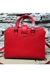 Copy Saint Laurent Cabas Smooth Leather Top Handle Bag Y27564 Red VS06478