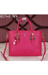 Designer Replica Prada Calfskin Leather Tote Bag BN2645 Rose VS06597