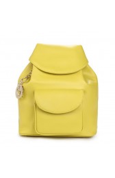 Dior Backpack Calfskin Leather D0909 Yellow VS00204