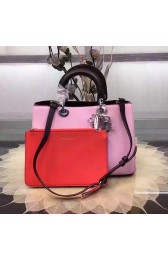 Dior Diorissimo Bag in Pink&Rose Smooth Calfskin Leather D0908 VS04991
