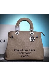 Dior Shish Tote Bag Grainy Calfskin Leather D9691 Apricot VS06633