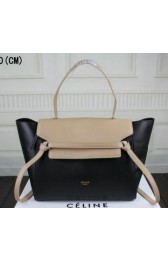 Fake Celine Belt Bag Original Leather C3368 Apricot&Black VS06775