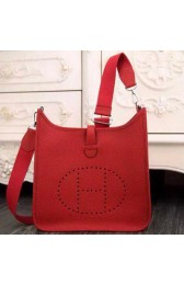 Fake Hermes Evelyne 32cm Messenger Bag H1188 Red VS02818