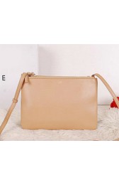 Fake High Quality Celine Trio Calfskin Leather Shoulder Bag C27002 Apricot VS01541
