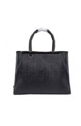 Fendi 2Jours Tote Bag Original Leather 8B8834 Black VS05615