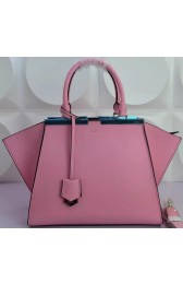 Fendi 3Jours Tote Bag Smooth Leather F5521 Pink VS09589