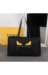 Fendi Bag Bugs Travelling Bag Nylon Fabric FD2977 Black VS03066