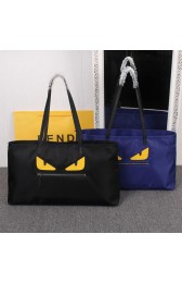 Fendi Bag Bugs Travelling Bag Nylon Fabric FD2977 Blue VS08042
