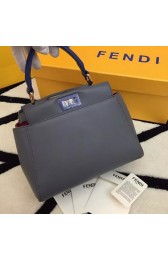 Fendi mini Peekaboo Bags Sheepskin Leather 55211 Grey VS07744
