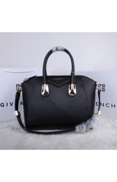 Givenchy Antigona Satchel Bag Black Smooth Calfskin Leather G6985 VS08776