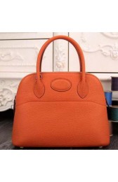 Hermes Bolide 31CM Original Leather Tote Bag Orange VS06228