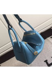 Hermes Lindy 26 Bag Blue Togo Calfskin Leather HLD2630 VS07960