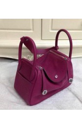 Hermes Lindy 30CM Original Leather Shoulder Bag HLD30 Purple VS05732