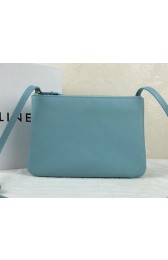 High Quality Celine Trio Original Leather Shoulder Bag C98318 SkyBlue VS01135