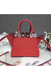 High Quality Fendi 3Jours Tote Bag Red Original Leather 8BH333 VS08196