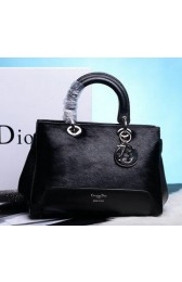 High Quality Imitation Dior Shish Tote Bag Horse Hair D1333 Black VS08651