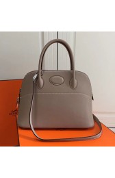 High Quality Imitation Hermes Bolide 31 Bag in Grey Swift Leather HB3101 VS03778