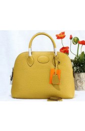 Hot Hermes Bolide 31CM Calfskin Leather Tote Bags H509083 Yellow VS00888