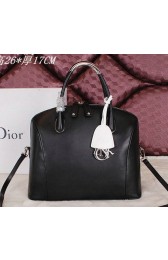 Hot Replica Dior ADDICT Bag Two-Tone Calfskin Leather D0320 Black VS05639