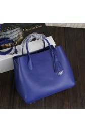 Imitation Best Dior ADDICT Bag Two-Tone Goat Leather D0898 Blue VS01601