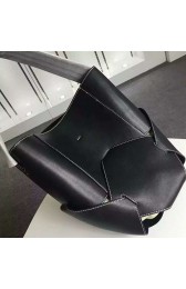 Imitation Celine Large Holdall Shoulder Bag In Black Natural Calfskin 178003 VS05720