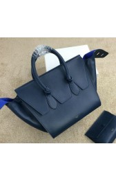 Imitation Celine Tie Top Handle Bag Original Leather 98314 Royal VS06663