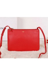 Imitation Celine Trio Calfskin Leather Shoulder Bag C27002 Red VS08849
