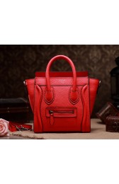 Knockoff Celine Nao Luggage 3309 in Orange Red Clemence Leather VS07877