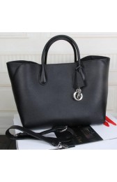 Knockoff Dior ADDICT Bag Two-Tone Goat Leather D0898 Black VS03334