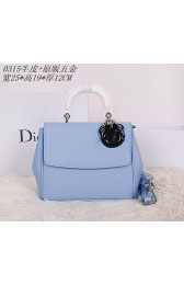 Knockoff Dior Cruise 2015 Show Top Handle Bag CD0315 SkyBlue VS09403
