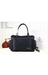 Luxury Prada Tssuto Boston Bag BN3051 Royal VS07653
