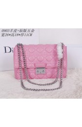 MISS DIOR D0903 Pink Sheepskin Leather Shoulder Bag VS04910