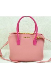 miu miu Madras Goat Leather Top Handle Bag RL0097 Pink VS07480